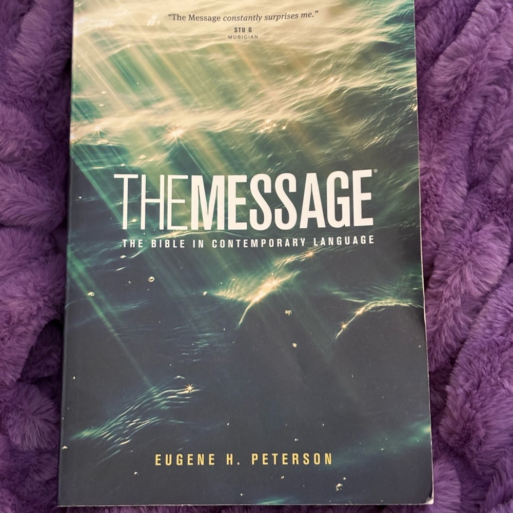 The Message. The Bible in Contemporary Language. Never read. Excellent c…